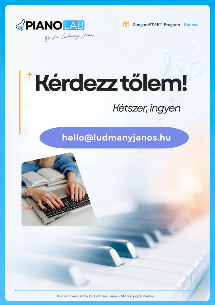 Bónusz cover Zongora START Program #Emailes kérdezés Dr. Ludmány Jánostól