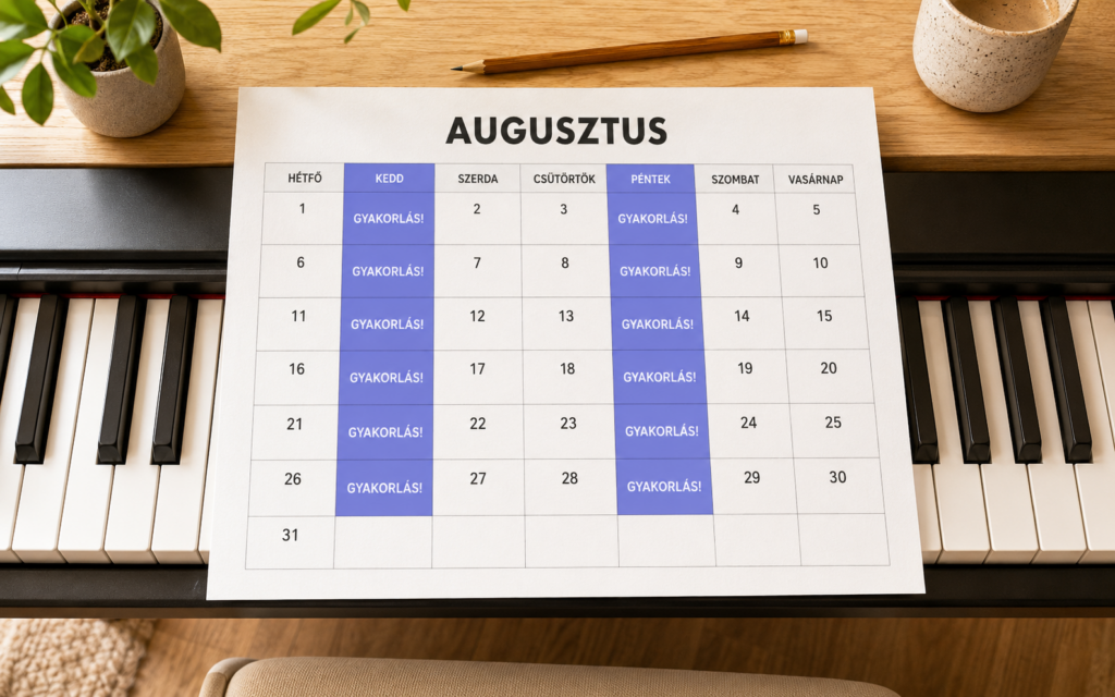 3. kezdő zongorista hiba: rendszertelen gyakorlás. Ezt csináld ellene!